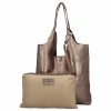 Kožené kabelka shopper bag Vittoria Gotti staré zlato 165