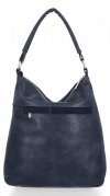 Kožené kabelka shopper bag Roberto Ricci tmavo modrá 19136