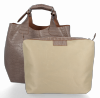 Kožené kabelka shopper bag Vittoria Gotti zemitá VG804