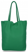 Kožené kabelka shopper bag Vittoria Gotti dračia zelená V775
