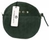 Kožené kabelka listonoška Vittoria Gotti fľašková zelená V6008