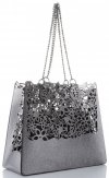 Kožené kabelka shopper bag Vittoria Gotti stričborná V5798