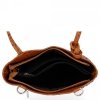 Kožené kabelka klasická Genuine Leather ryšavá 494