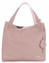 Kožené kabelka shopper bag Vittoria Gotti púdrová ružová V2
