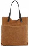 Kožené kabelka shopper bag Vittoria Gotti ryšavá V8267