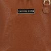 Kožené kabelka listonoška Vittoria Gotti hnedá V2373