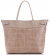 Kožené kabelka shopper bag Vittoria Gotti púdrová ružová V691622