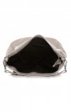 Kožené kabelka shopper bag Genuine Leather svetlo šedá 1326