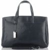 Kožené kabelka kufrík Genuine Leather šedá 3239