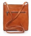 Kožené kabelka listonoška Genuine Leather ryšavá 6001