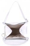 Kožené kabelka shopper bag Vittoria Gotti svetlo šedá 8286