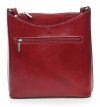 Kožené kabelka listonoška Genuine Leather 6001 červená