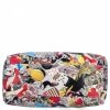Talianska Kožená Kabelka Módny Kufrík 5702-1 Multicolor/Tmavobéžová