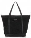 Kožené kabelka shopper bag Vittoria Gotti čierna V2939