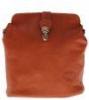 Kožené kabelka listonoška Genuine Leather ryšavá 217