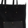 Kožené kabelka univerzálna Genuine Leather čierna 808036