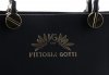 Kožené kabelka kufrík Vittoria Gotti čierna V7719