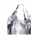 Kožené kabelka shopper bag Vittoria Gotti stričborná V9