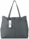 Kožené kabelka shopper bag Vittoria Gotti šedá V5705