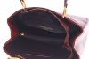 Kožené kabelka kufrík Genuine Leather hnedá 1000