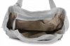 Kožené kabelka shopper bag Vittoria Gotti svetlo šedá V6048