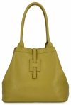 Kožené kabelka shopper bag Vittoria Gotti horčicová 208S