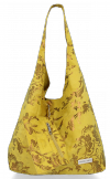 Kožené kabelka shopper bag Vittoria Gotti žltá V2473