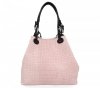Kožené kabelka shopper bag Vittoria Gotti púdrová ružová V80047