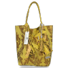 Kožené kabelka shopper bag Vittoria Gotti žltá V2472
