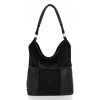Kožené kabelka shopper bag Roberto Ricci čierna 19141