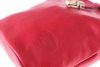 Kožené kabelka listonoška Genuine Leather 217 červená