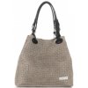 Kožené kabelka shopper bag Vittoria Gotti zemitá V80047