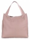 Kožené kabelka shopper bag Vittoria Gotti púdrová ružová V2