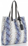 Dámska kabelka shopper bag Vittoria Gotti modrá V0002