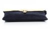 Kožené kabelka listonoška Genuine Leather tmavo modrá 50723
