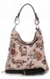 Kožené kabelka shopper bag Vittoria Gotti béžová V45