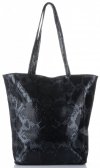 Kožené kabelka shopper bag Vittoria Gotti čierna V16299