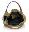 Kožené kabelka univerzálna Genuine Leather zelená 811746