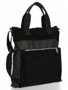 Kožené kabelka shopper bag Roberto Ricci čierna 012