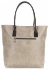 Kožené kabelka shopper bag Genuine Leather béžová 358