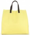 Kožené kabelka univerzálna Genuine Leather limetková 691756