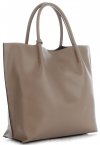 Kožené kabelka shopper bag Vittoria Gotti zemitá V355
