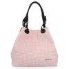 Kožené kabelka shopper bag Vittoria Gotti púdrová ružová V80047