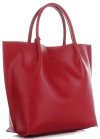 Kožené kabelka shopper bag Vittoria Gotti červená V355