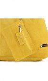 Kožené kabelka shopper bag Vittoria Gotti žltá V8802