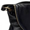 Kožené kabelka listonoška Genuine Leather tmavo modrá A3