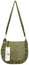 Kožené kabelka listonoška Vittoria Gotti khaki V5998