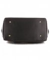 Kožené kabelka kufrík Genuine Leather čierna 816(1