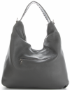 Kožené kabelka shopper bag Genuine Leather šedá 5521