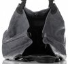 Kožené kabelka shopper bag Genuine Leather šedá 898G